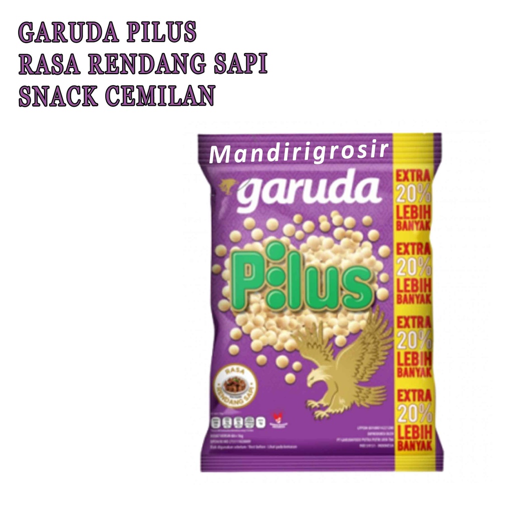 Snack Cemilan * Pilus Garuda * Rasa Rendang Sapi * 75+15g