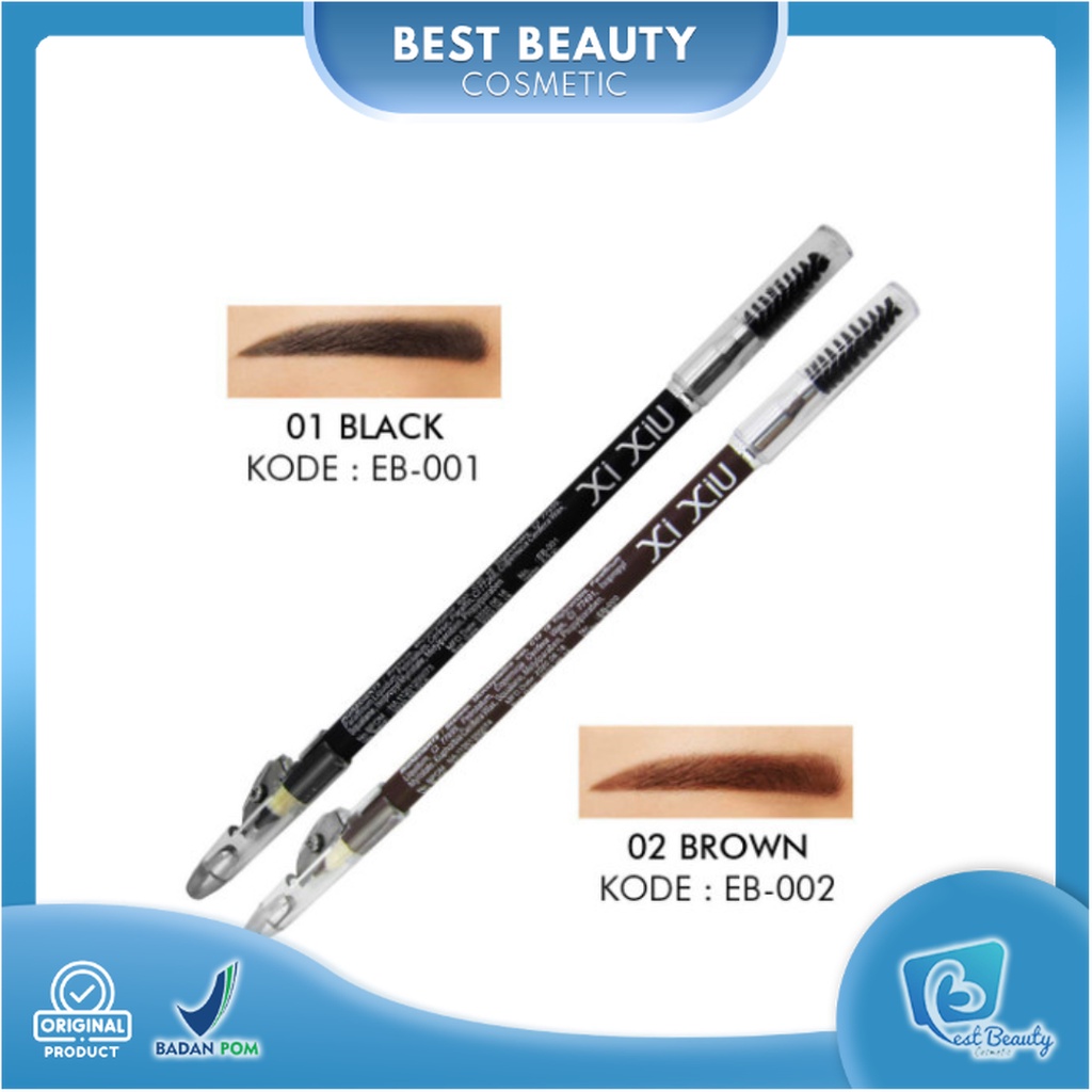 ★ BB ★  Xi Xiu Eyebrow Pencil | XI XiU Pensil Alis 2 in 1 Eye Brow