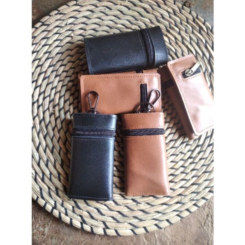 Dompet Gantungan Kunci STNK Kulit Asli Mobil Motor Keren