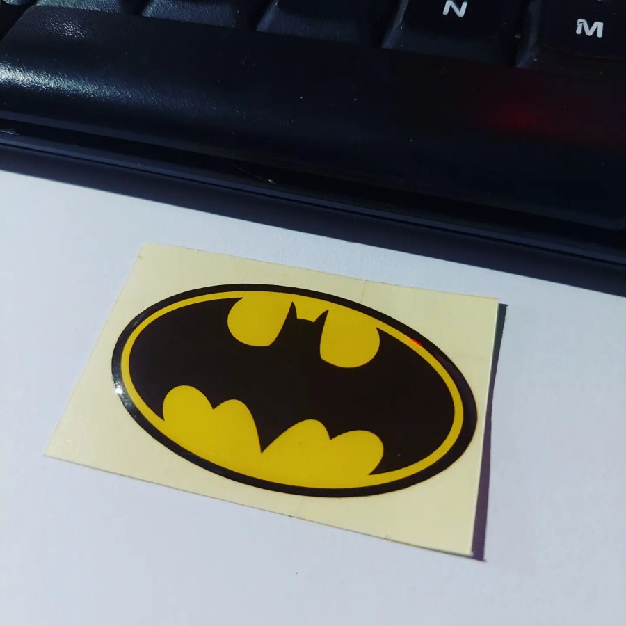 

Sticker Timbul Resin BATMAN Logo Stiker Lentur 3D Kecil Satuan