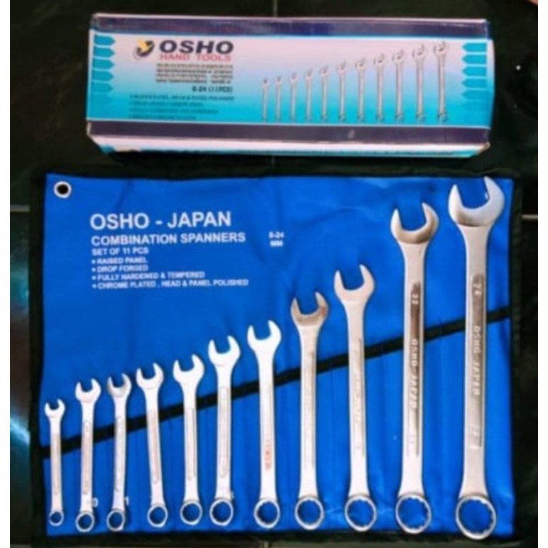 kunci ring pas TMS ukuran 8-24 & kunci ring pass Osho japan 8-24 & Kunci Ring pas tms 8-19 & 8-24 tm