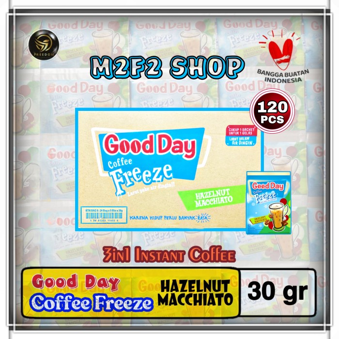 

KOPI GOOD DAY COFFEE FREEZE HAZELNUT MACCHIATO SACHET - 30 GR