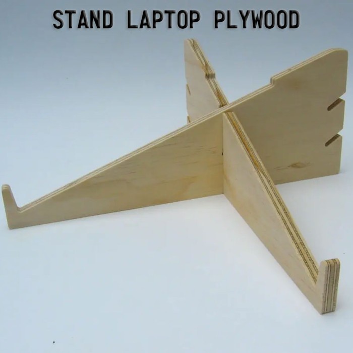 Stand Laptop Kayu / Wooden Riser Laptop / Alas Meja Tatakan Tablet