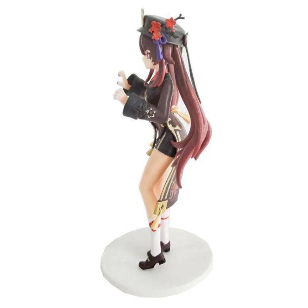 Lanfy Genshin Impact Action Figure Hadiah Case Komputer Ornamen Model Anime Model Figuals Dekorasi Desktop Model Anime Mainan Koleksi Figure Ornamen Rumah Hu Tao Figure