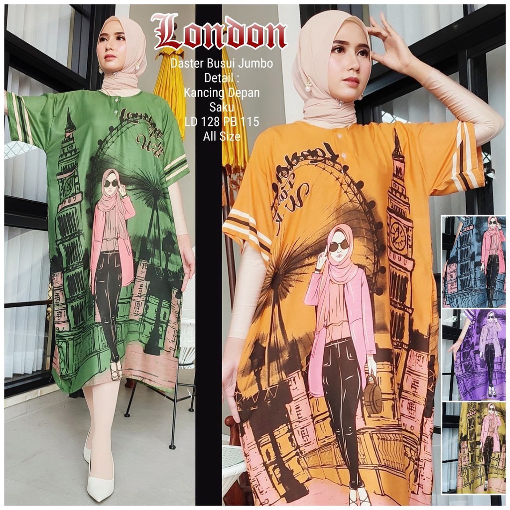 Daster paris Always Motif Viral Trend Pakaian wanita