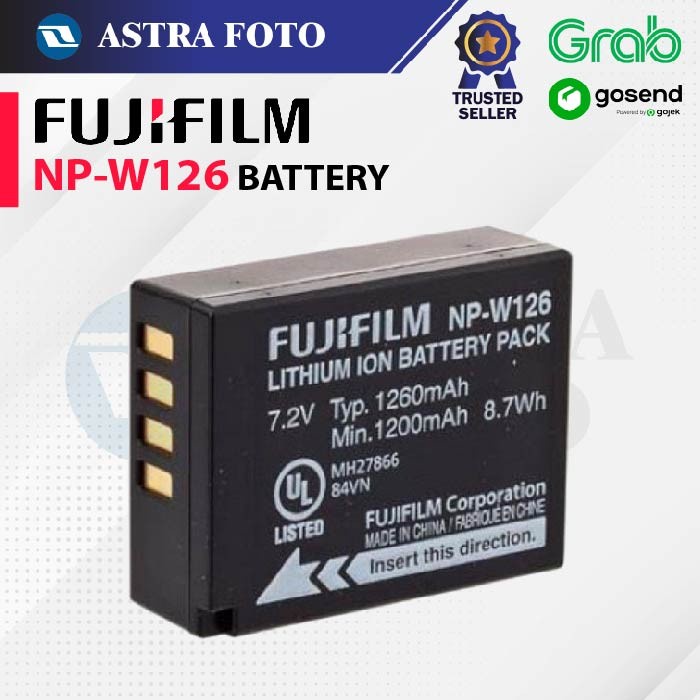 Battery FujiFilm NP-W126 Baterai FUJI XT100 XA2 XA3 XA5 XT10 XT20 XA10