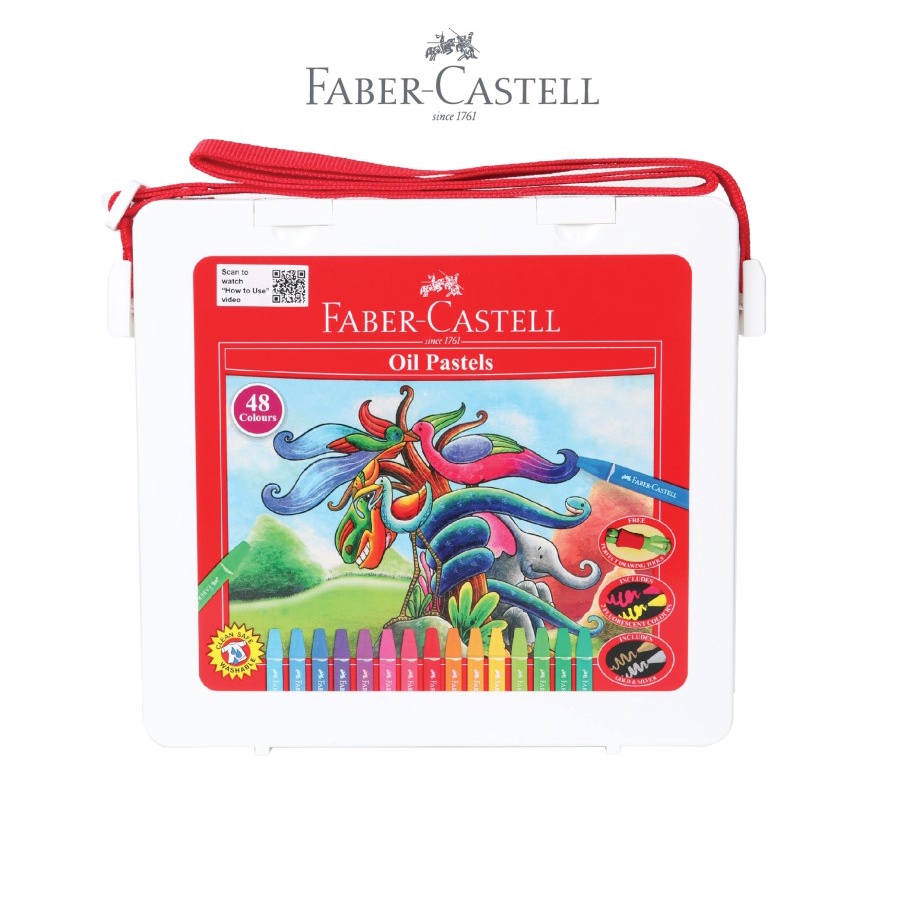 

Oil Pastel Faber Castell 48 Warna Original Hexagonal Kotak Putih Crayon Minyak