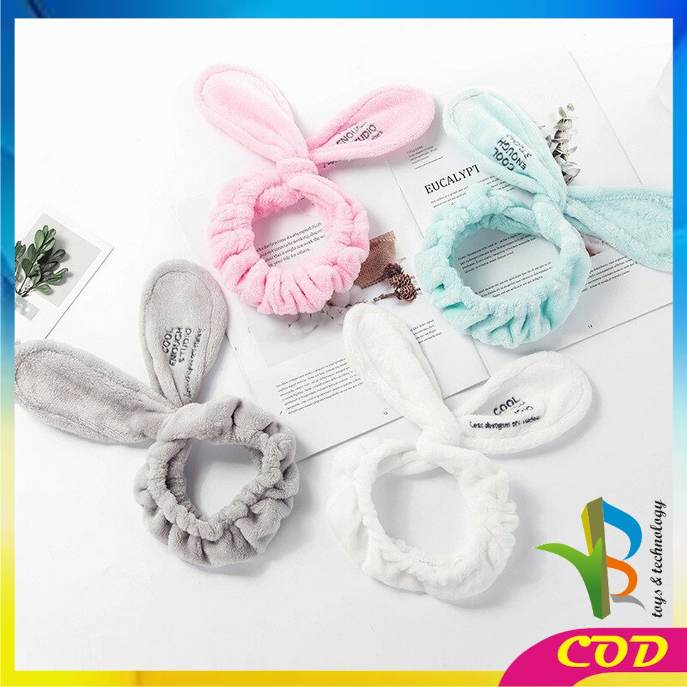 RB-C67-70 Bandana Masker / Bando Mandi Facial Headband Hairband Korea Model Pita Kelinci Kucing