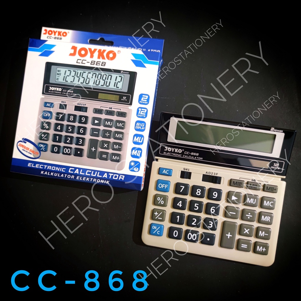 

Kalkulator calculator joyko 12 digits CC-868