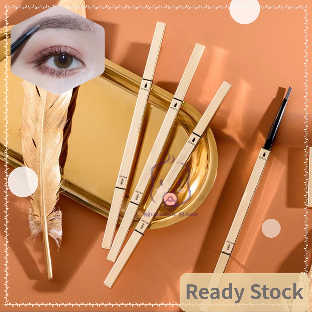MOMO Pensil Alis Eyebrow Waterproof Untuk Sulam Pensil Alis Penanda Eyebrow Pencil Pair with Bulu Mata Eye Make Up