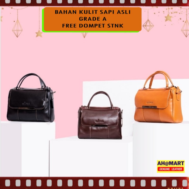 ALONA HST Tas Selempang Kulit Wanita Alona Hestia Sling Bag Branded Original Kulit Sapi Asli Premium