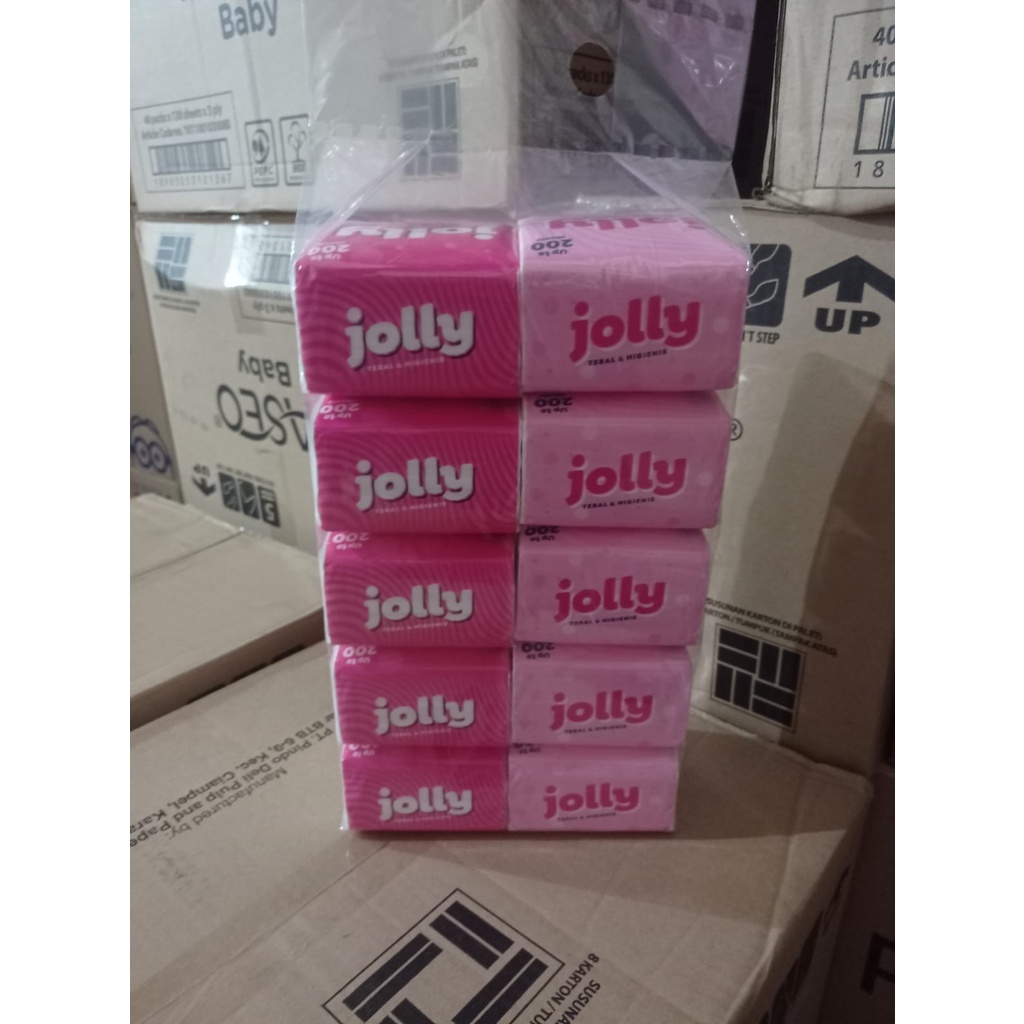 Tissue Jolly Pop up 90 gr isi 10 pcs