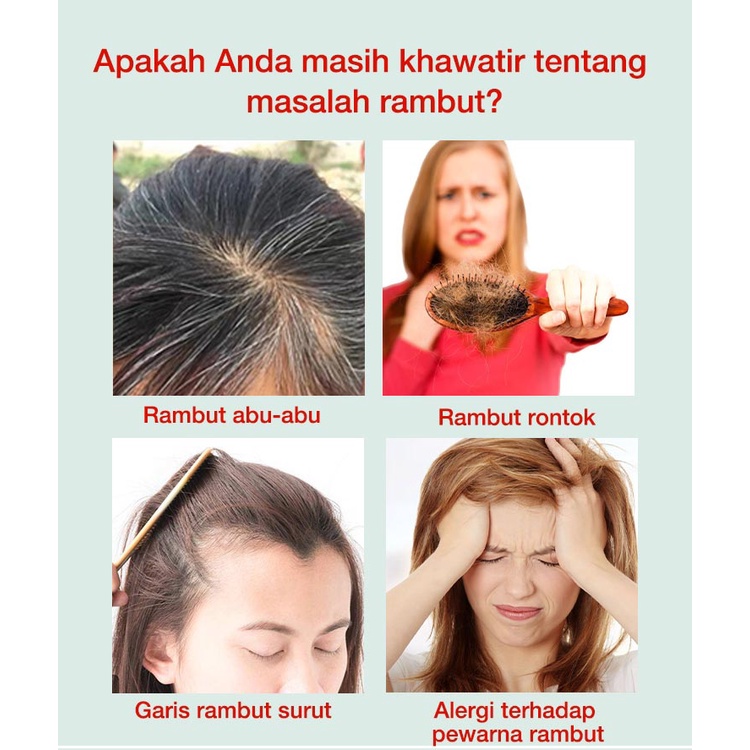 Sevich Pen Warna Rambut Pen Tanpa Air Berus Warna Rambut Temporan Menutupi Rambut Putih 20ml