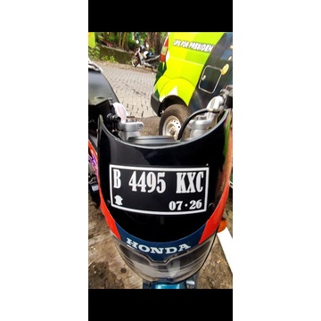 stiker plat nomer