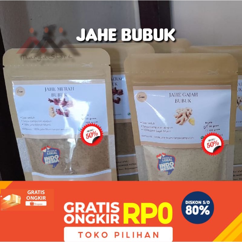 

Jahe Putih Bubuk 100gr Jahe Gajah Bubuk Jahe Murni