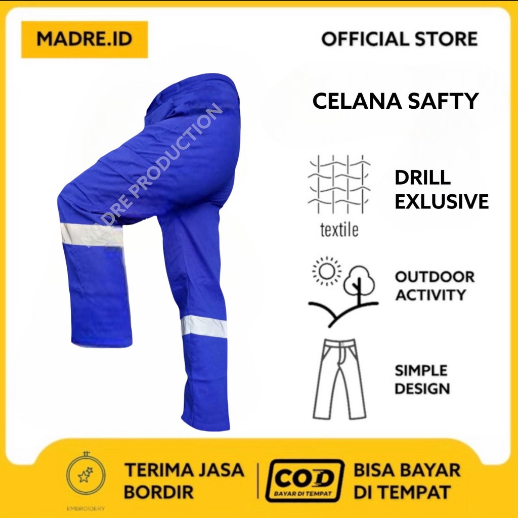 Safty Series - Celana Kerja Safty Lapangan Pdl Outdoor Panjang