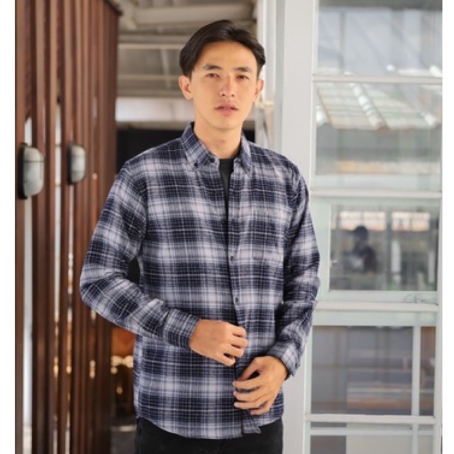 Reggo Kemeja Flanel Elrad Purple