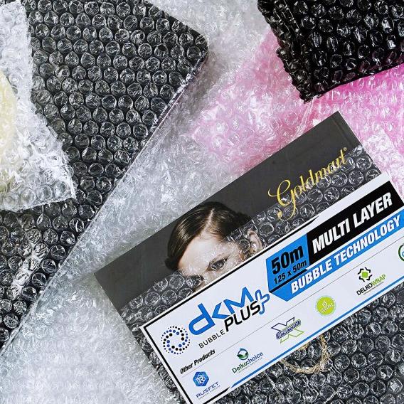 

Plastik BubbleWrap 125cm x 50m DKM PLUS PREMIUM Bubble Wrap ROLL - Hijau Bening