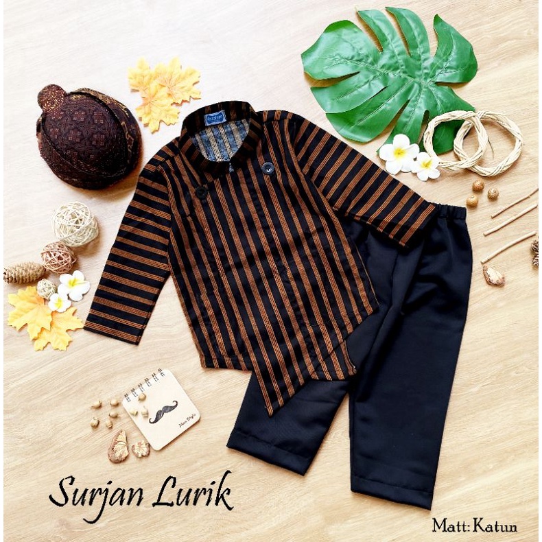 surjan lurik anak dan dewasa/surjan lurik pria/baju adat anak/baju adat jawa/surjan lurik couple