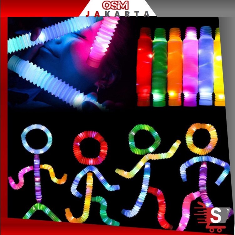 Jual Osm Jkt Pop Light Tube Led Pipa Stik Selang Kerut Pop Tubes