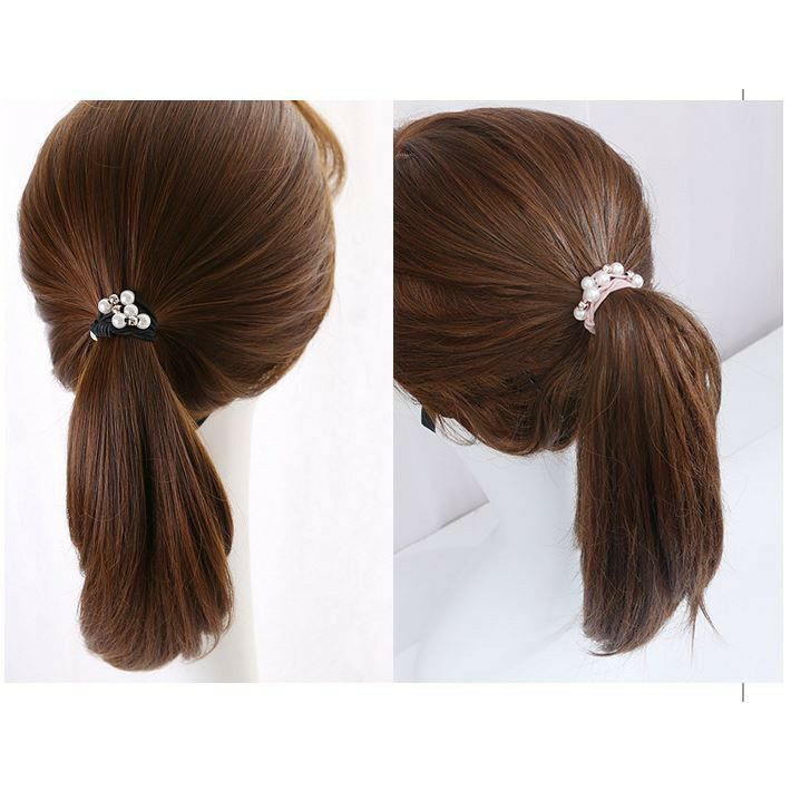 JT - IR001 Ikat Rambut Mutiara Fashion Korea / Ikat Rambut Karet Elastis / Kuciran Korea