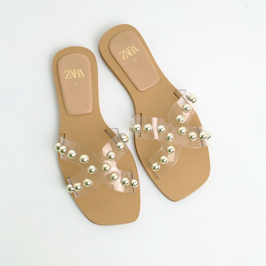 [7.7 Boombastis Sale⚡] - SANDAL WANITA KEKINIAN FLAT PEARL CLASSIC ZS485 BRANDED IMPORT PREMIUM