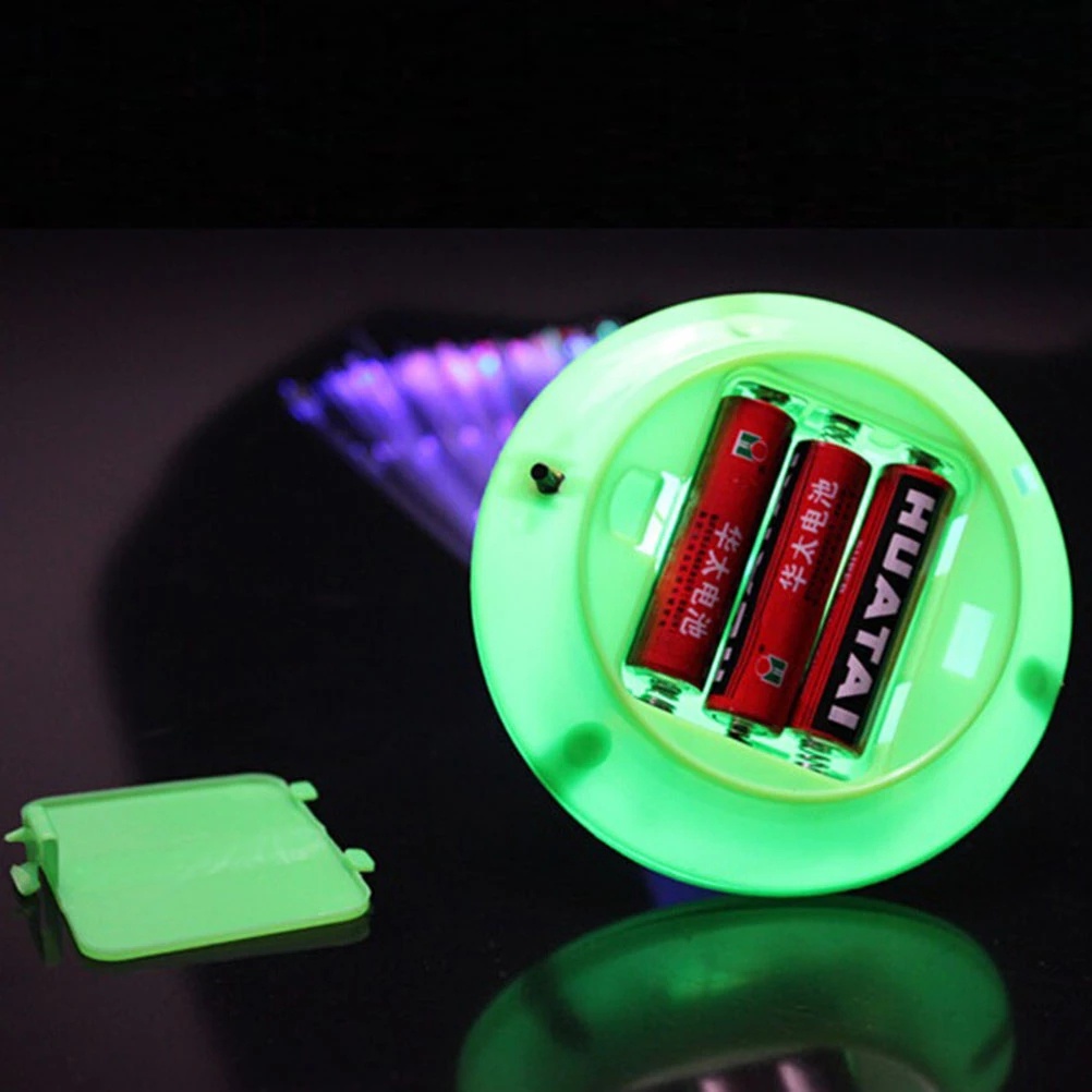 1 Pc Lampu Malam LED Serat Optik Berubah Warna Untuk Dekorasi Pesta Natal