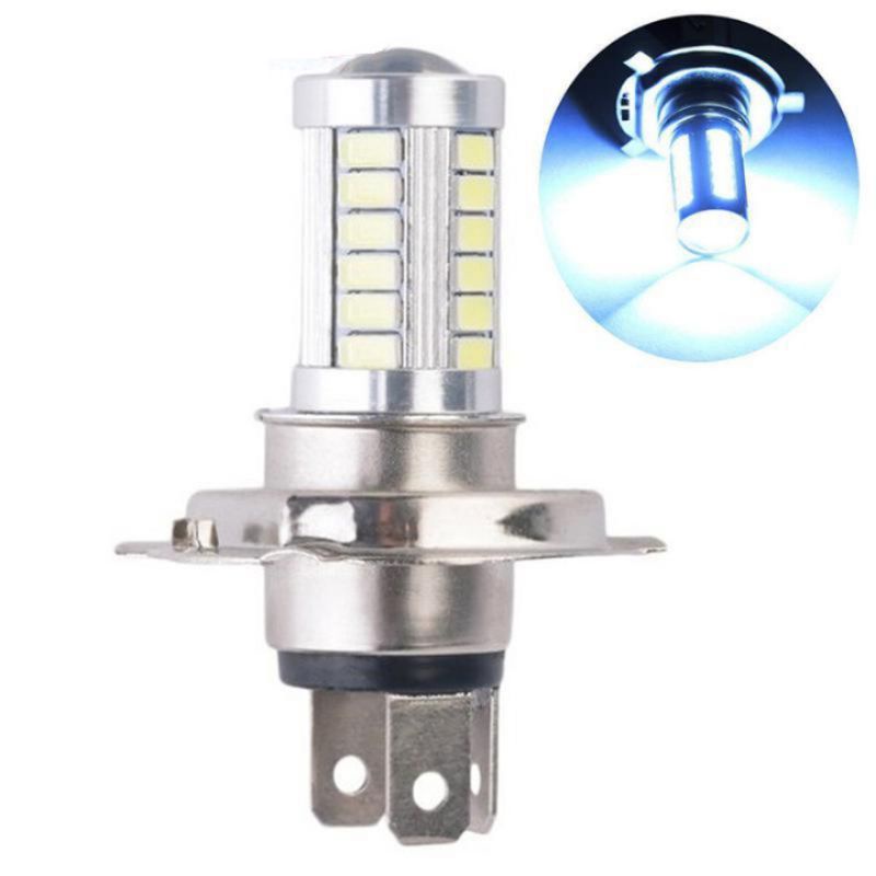 BOHLAM LAMPU DEPAN LED H4 33 TITIK/33 LED NYALA PUTIH MOTOR VIXION DLL