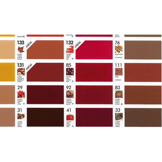 Cat Kayu & Besi Emco Lux 1kg - Segitiga 67 Kuning Welirang