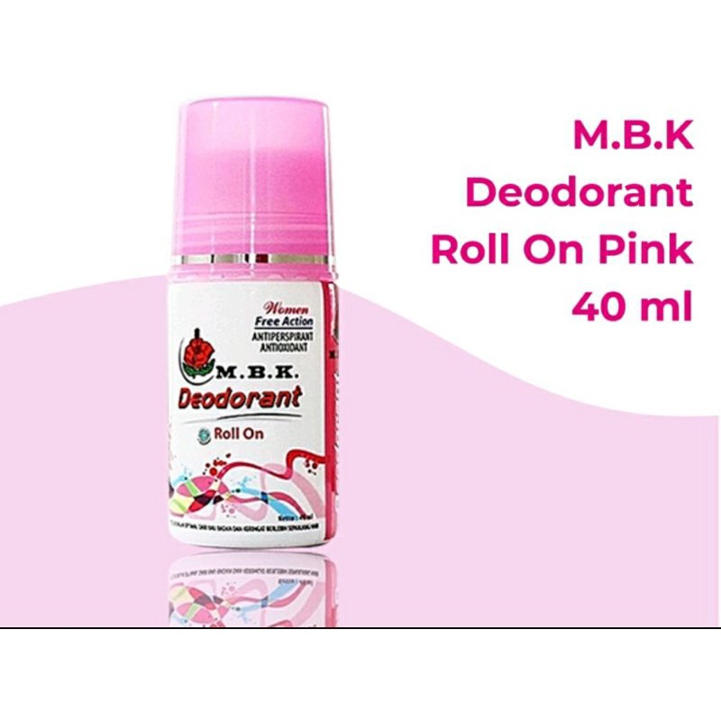 MBK DEODORANT ROLL ON 40ML  / DEODORAN KETEK M.B.K WOMEN &amp; MEN/ PENGHILANG BAU BADAN ROLL ON- BPOM