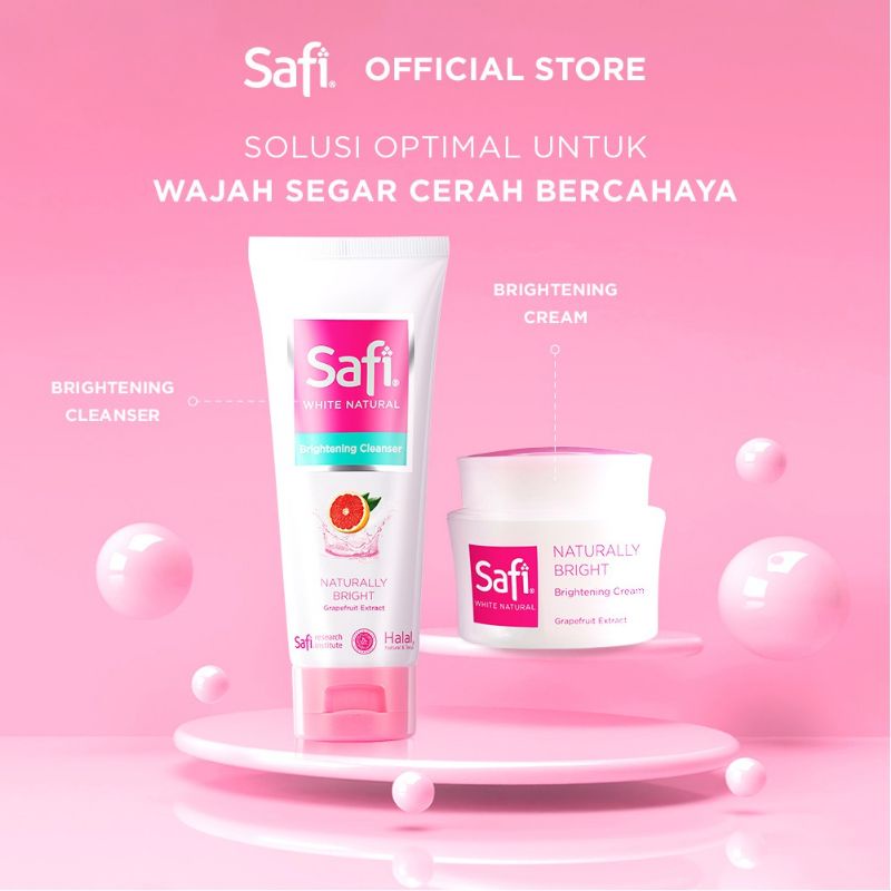 SAFI White Natural Brightening Cleanser Grapefruit Extract 50gr &amp; 100gr /HALAL