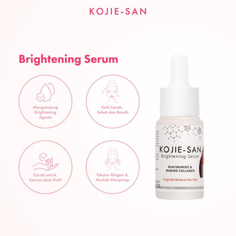 KOJIE-SAN Face Serum 25mL | Whitening Serum / Brightening Serum / Acne Serum Halal BPOM