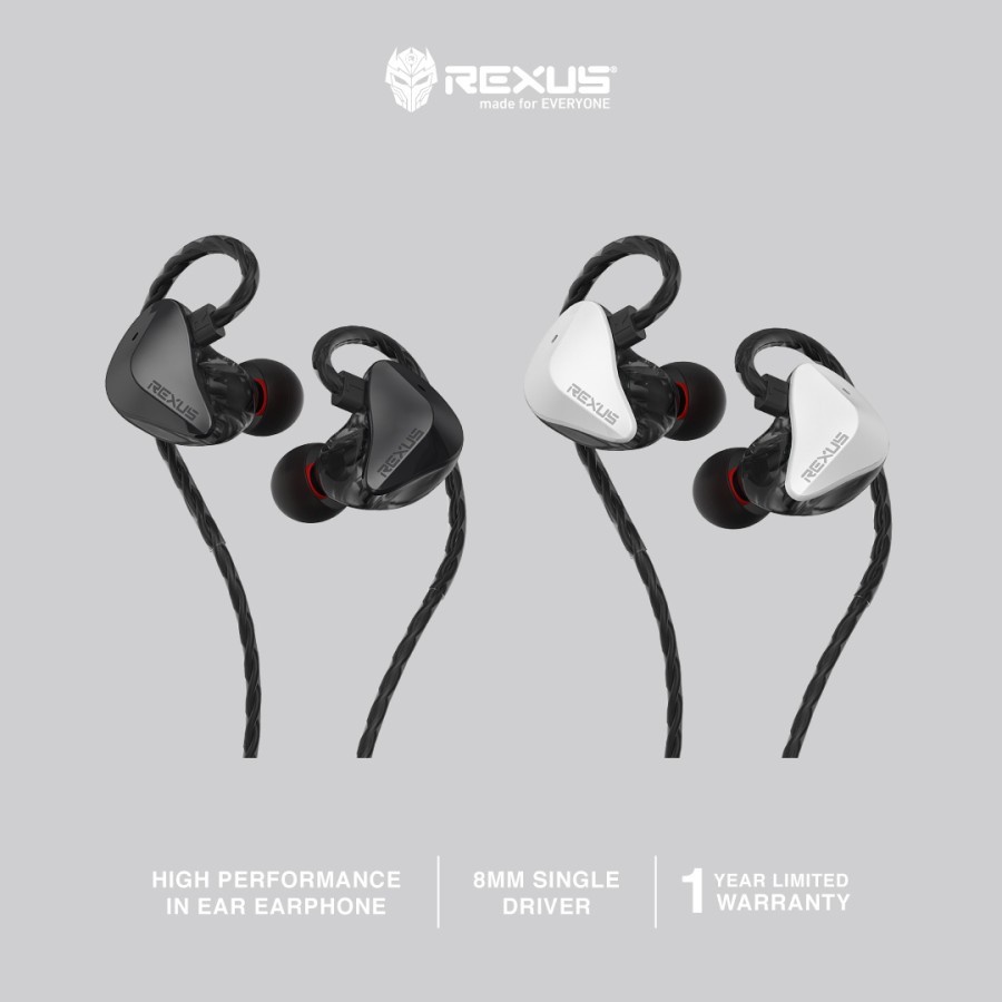 Rexus EZ4 / EZ-4 In-Ear Gaming Earphone with Mic