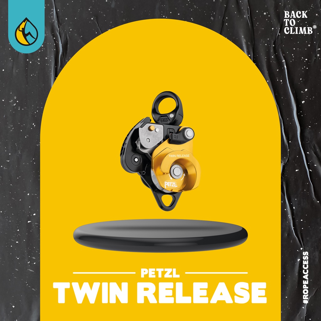 PETZL Twin Release Double Pulley For Haul - Safety Equipment rope access