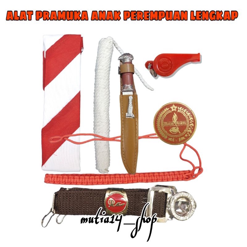 Alat aksesoris pramuka sekolah sd anak perempuan / laki laki paket lengkap pramuka SD