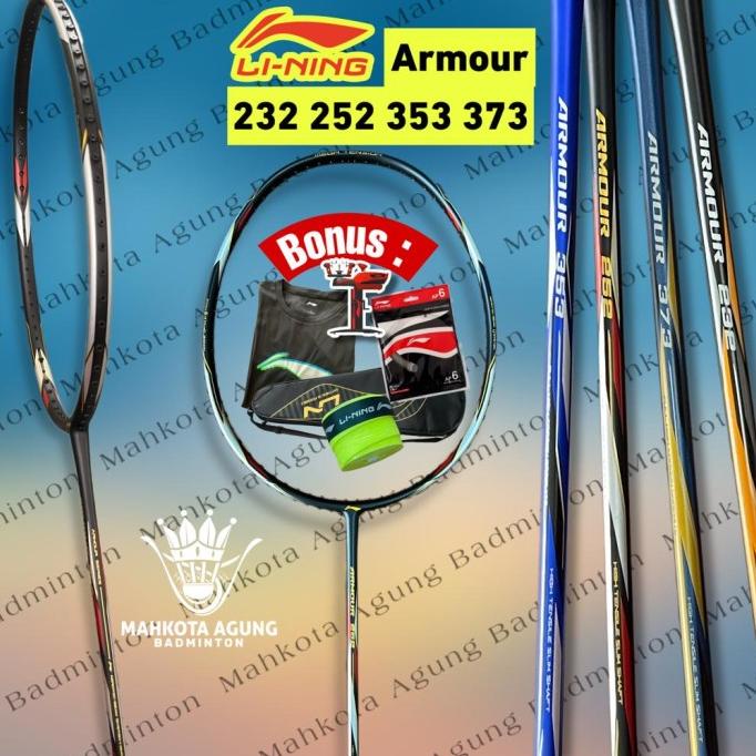 raket badminton lining armour 353 373 232 252 original
