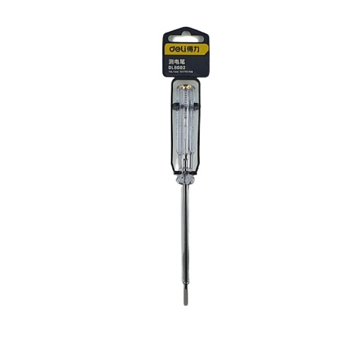 Obeng Testpen AC Deli DL8002 Tespen 100-500 Volt Panjang 19cm