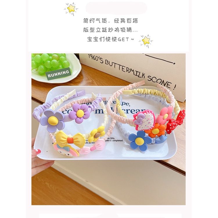 babyfit bando BUTTERMILK cotton bandana aksesoris rambut anak perempuan import zx-0129r