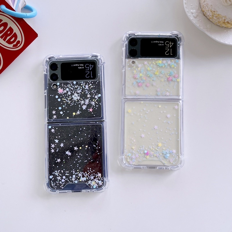 SAMSUNG Z FLIP 4 ZFLIP4 FLIP4 Z FOLD 4 3 2 CASE Motif Bunga Cat Glitter Readystock ZFLIP 3 ZFOLD READY