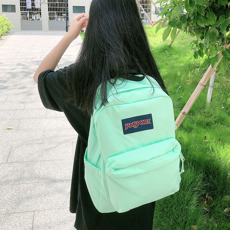 sera counter asli JanSport Jasper klasik warna solid ransel pria dan wanita dengan tas komputer tas sekolah siswa yang sama