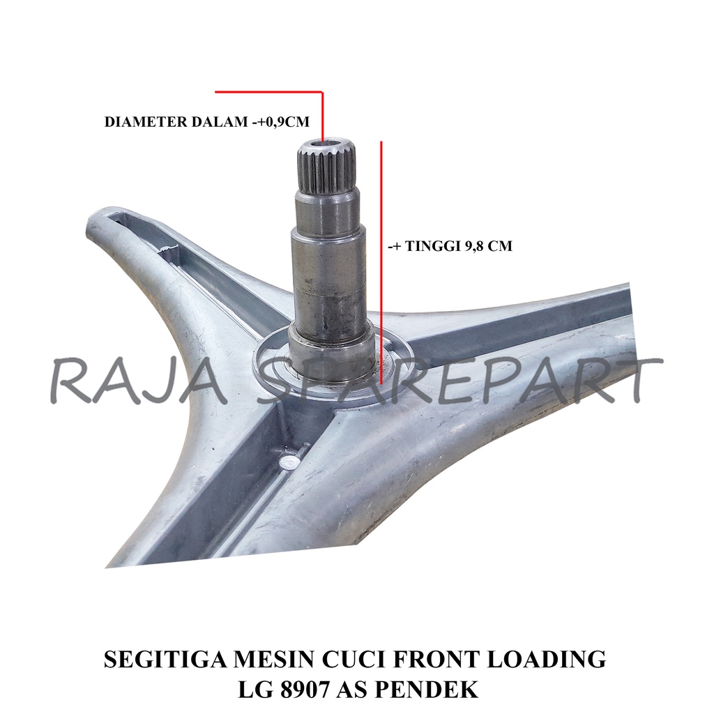 SEGITIGA MESIN CUCI FRONT LOADING LG 8907 AS PENDEK