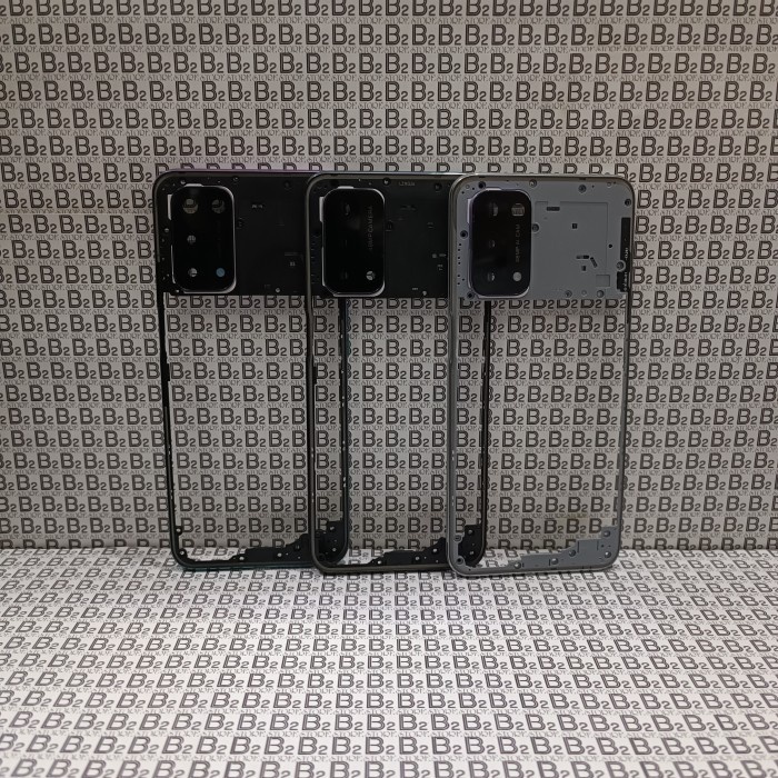 MIDDLE FRAME - TULANG TENGAH BEZEL - TUTUP MESIN FOR OPPO A74 5G - Silver