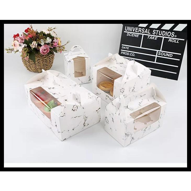 

CUPCAKE BOX KOTAK KUE BOX SOUVENIR FANCY MARBLE KODE 646