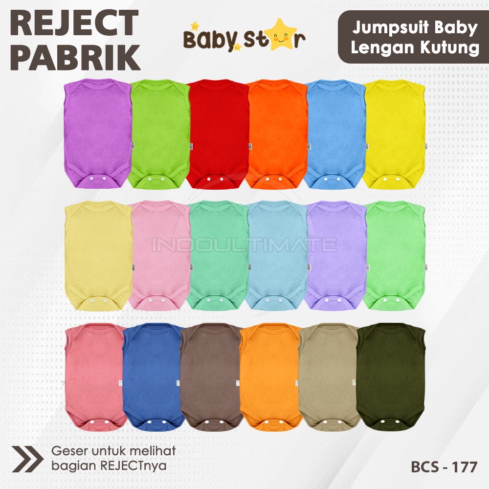 REJECT SALE 1 Pcs Jumsuit Bayi Jumper Bayi BABY STAR Baju Bayi Perempuan Laki Laki Cewek BY BCS-178 Baru Lahir 3, 6 Bulan Jumper Jumpsuit Jumsuit  Setelan Set Baju Bayi Baby Perempuan Laki Laki