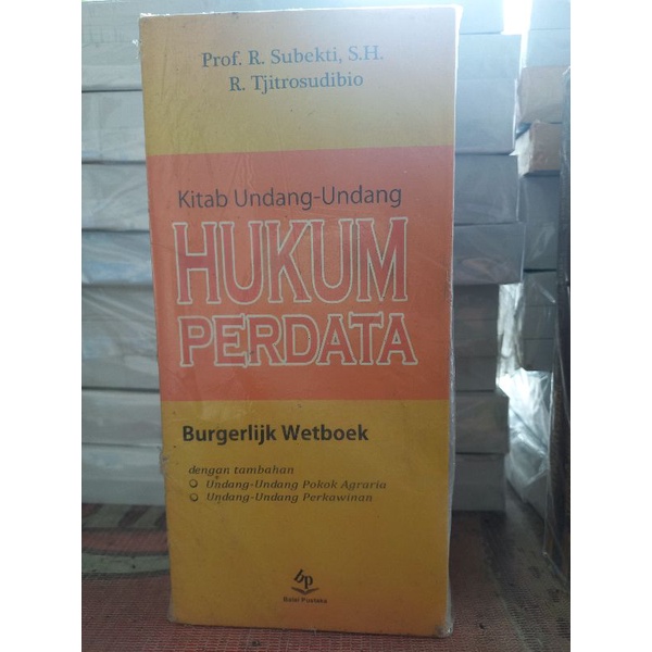 Jual Buku Kitab Undang Undang Hukum Perdata Shopee Indonesia