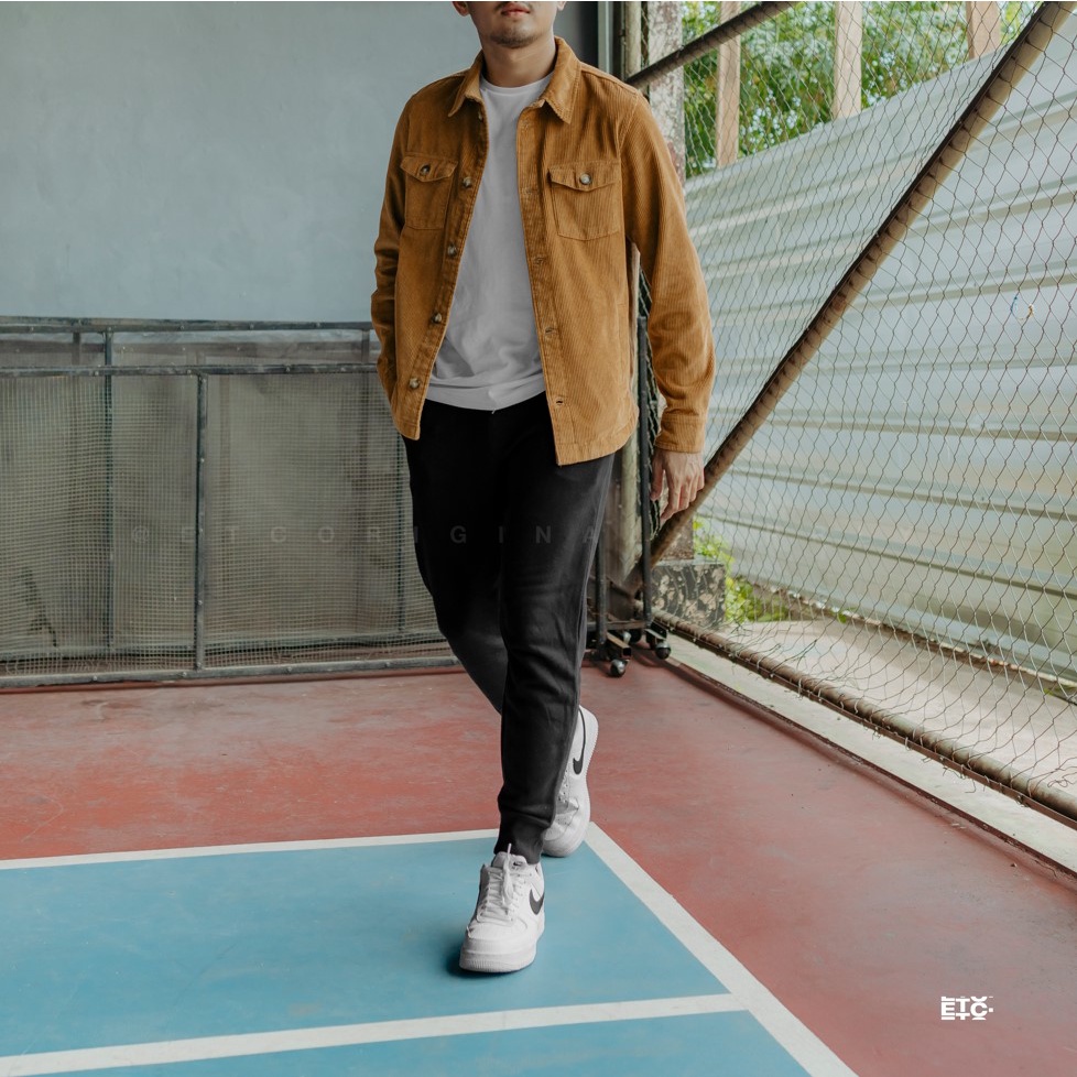 GDFLLW Corduroy Mens Trucker Jacket