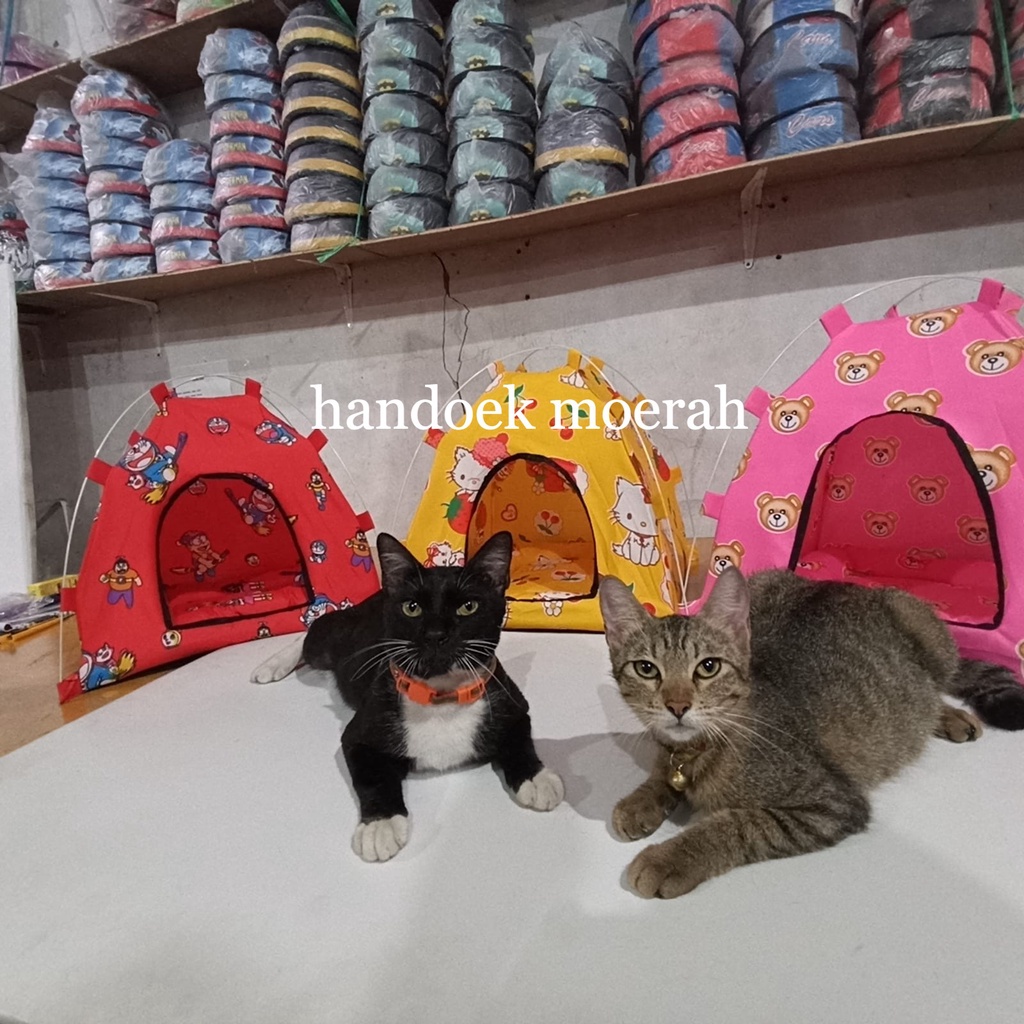 Tenda Kucing Anjing Murah Free Bantal Tempat Tidur Kucing