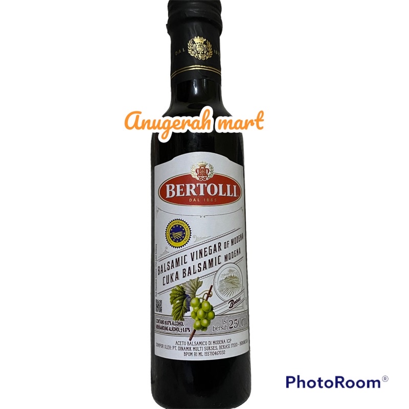 Jual Bertolli Balsamic Vinegar 250ml Exp 4/2024 Shopee Indonesia