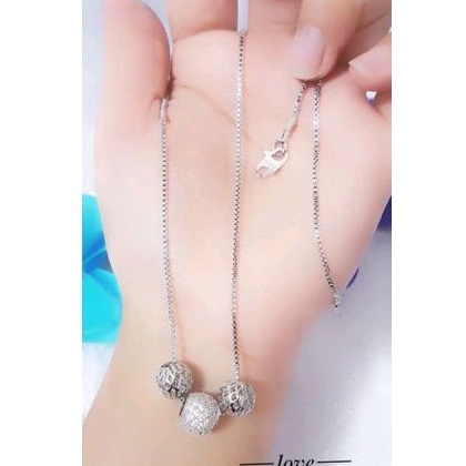 kalung xuping permata silver kl0401