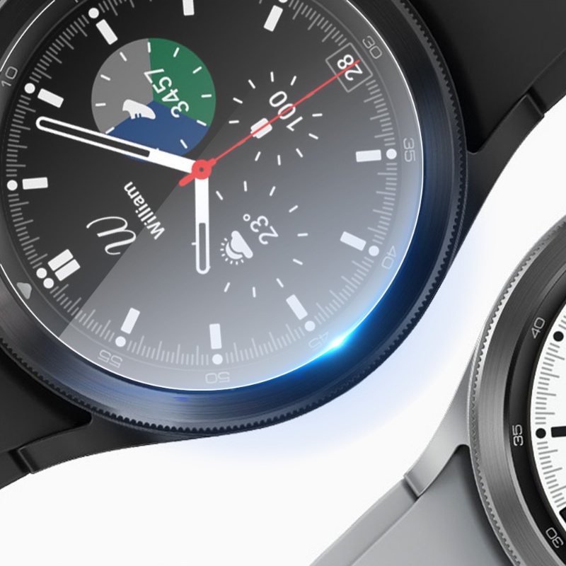 Pelindung Layar Tempered Glass HD Untuk Samsung Galaxy Watch 4 44mm 40mm / Watch4 Classic